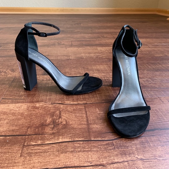 stuart weitzman clear heel
